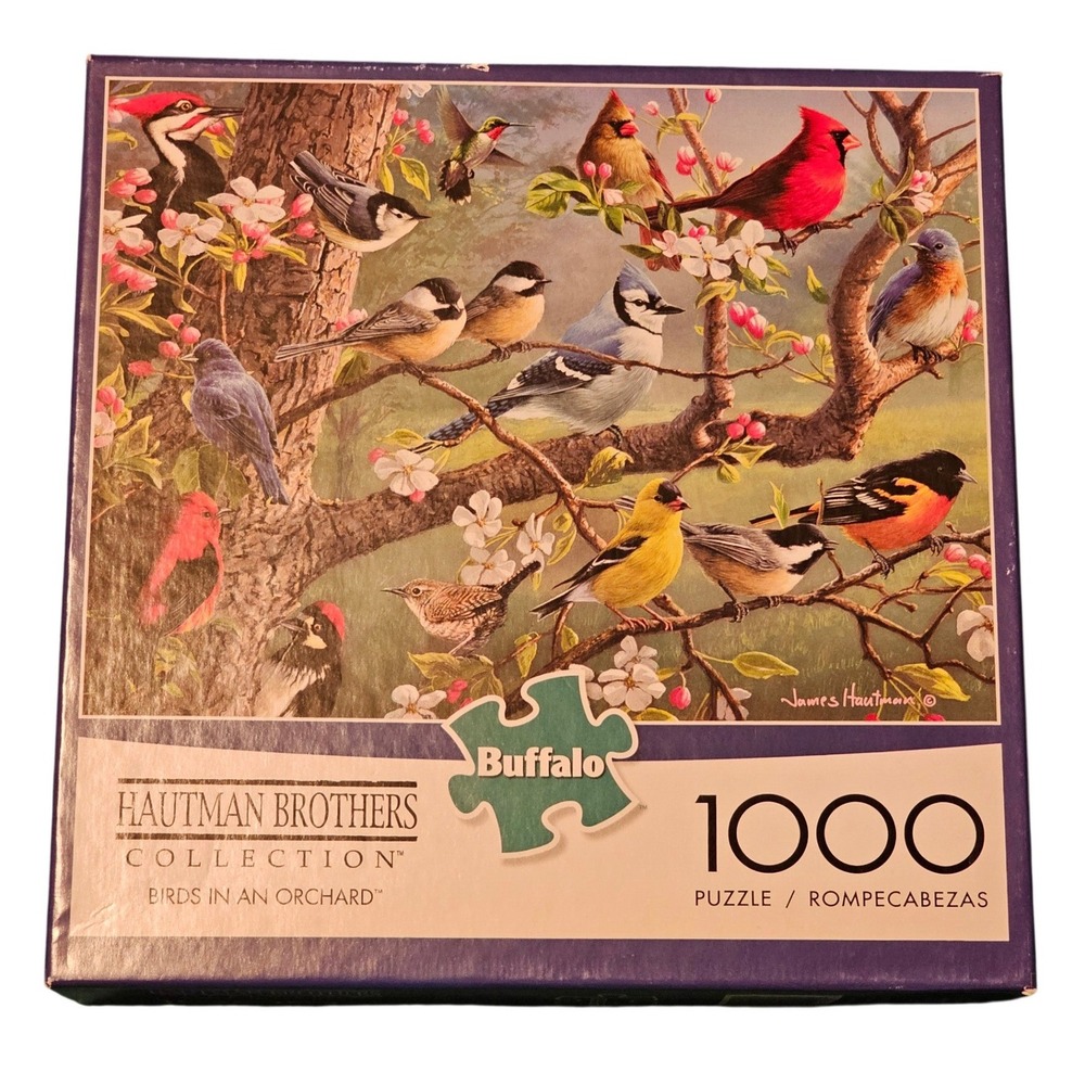 Buffalo Games‎ Hautman Brothers 1000 Jigsaw Puzzle Birds in an Orchard